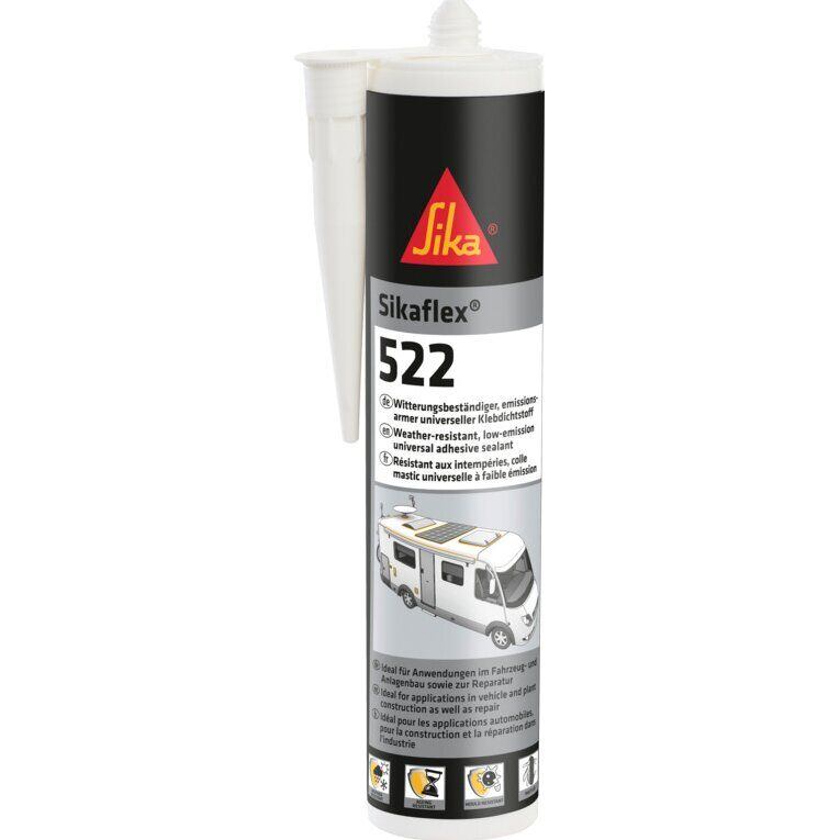Sikaflex 522 tömítő ragasztó – 300 ml-es patron szín fekete
