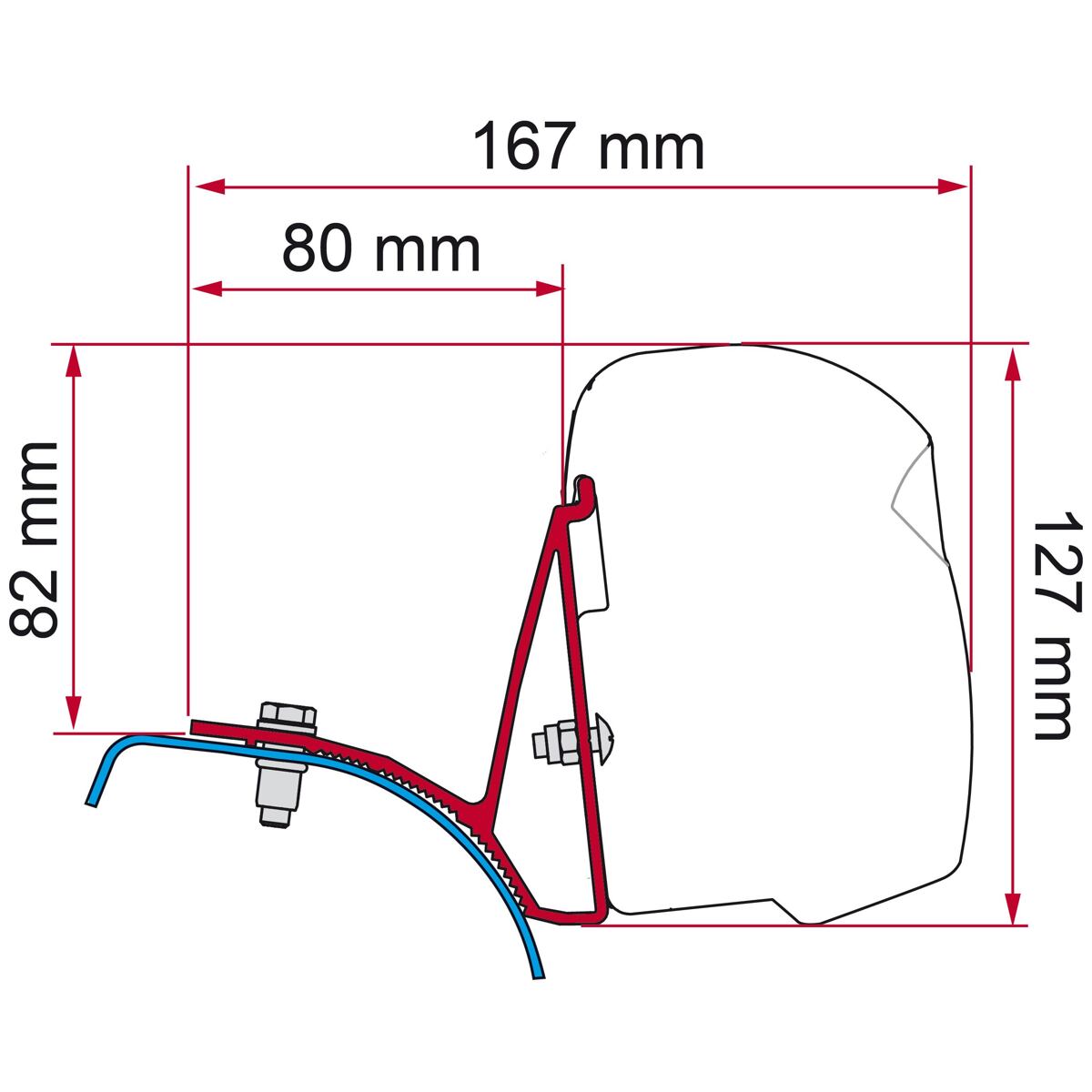 Fiamma adapterkészlet Trafic/Vivaro/Primastar – DB (F43) járműhöz