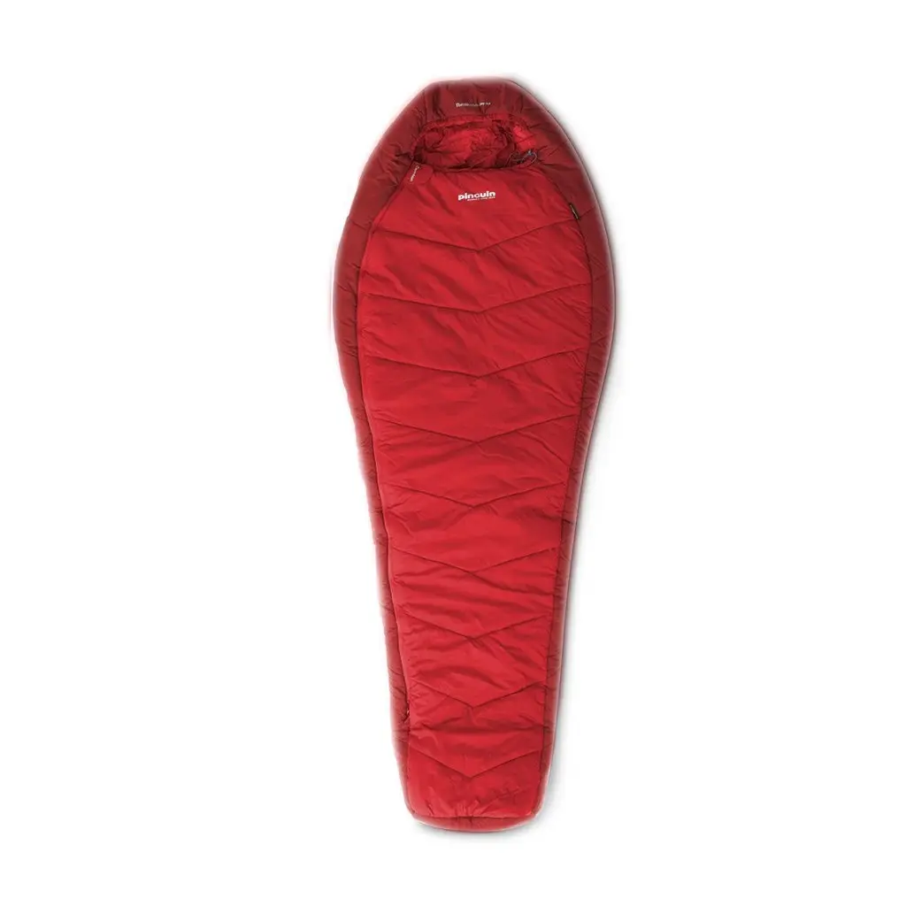 Pinguin Comfort PFM 185 cm-es hálózsák szín Red orientáció cipzár a jobb oldalon
