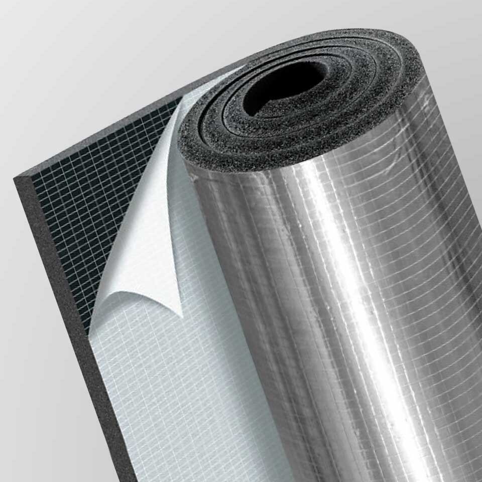 Öntapadós K-Flex szigetelés AL laminálással (m²) vastagság 10 mm