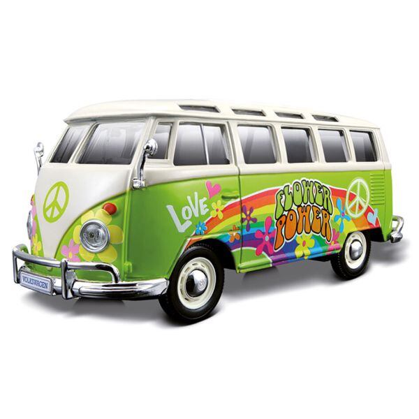 Autómodell Maisto VW busz Samba Samba Hippie Line, 18 cm
