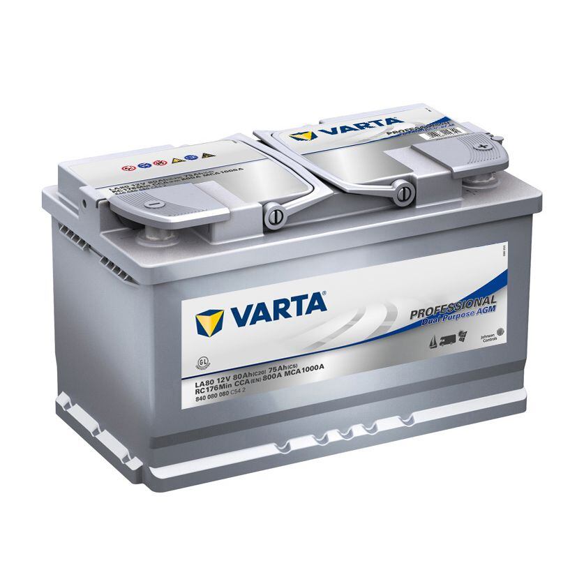 VARTA Professional AGM vontató akkumulátor kapacitás 80 Ah