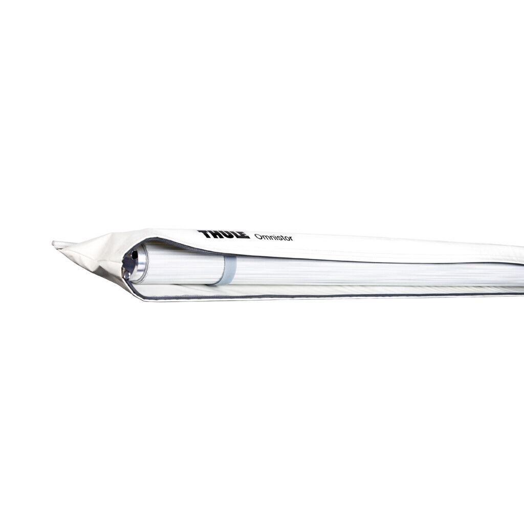 Thule Omnistor 1200 árnyékoló, fehér fedél, szürke vászon vászon színe Mystic Grey - szürke hossz 550 cm