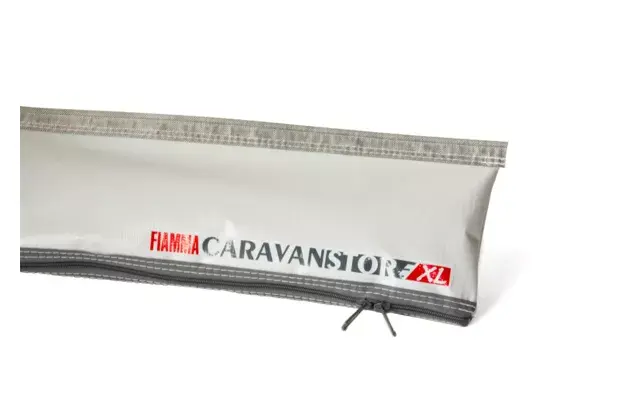 Fiamma CaravanStore ZIP XL árnyékoló, fehér tok, kék ponyva hossz 360 cm
