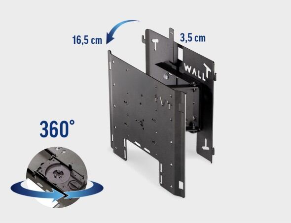 Slim Mount 160 - állítható távolság a faltól és elfordítás
