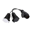 Vechline Power adapter – 13 pólusú aljzat 7 pólusú csatlakozóra 12N/12S
