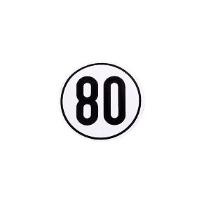 Menbaa 80 km/h sebességkorlátozó matrica 