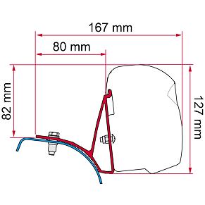 Fiamma adapterkészlet Trafic/Vivaro/Primastar – DB (F43) járműhöz