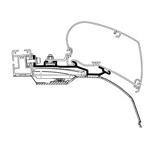 Adapter a Fiat Ducato H2 járműhöz, Thule 6200/6300 árnyékolóhoz