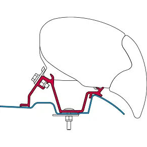 Adapter M-B Sprinterhez és VW Crafterhez, Fiamma F65 Eagle árnyékolóhoz, 400 cm